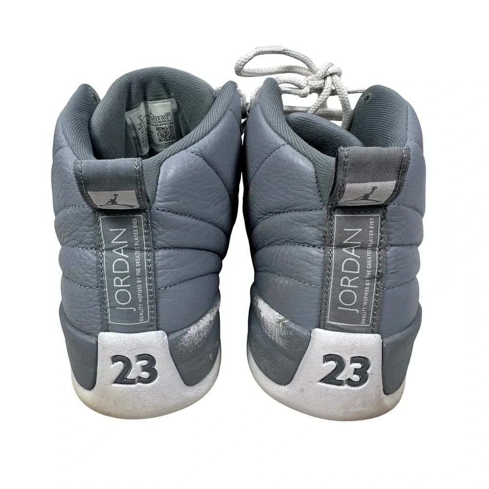 Jordan 12 Retro Stealth Gray White Mens Basketball Shoes CT8013-015 Size 9‎